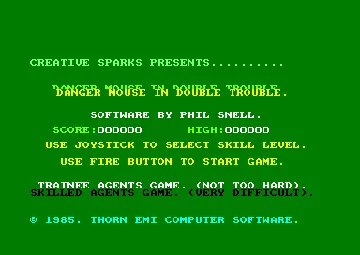 Danger (F) (1989) (Version Basic 1.1) [CPC] screen shot title